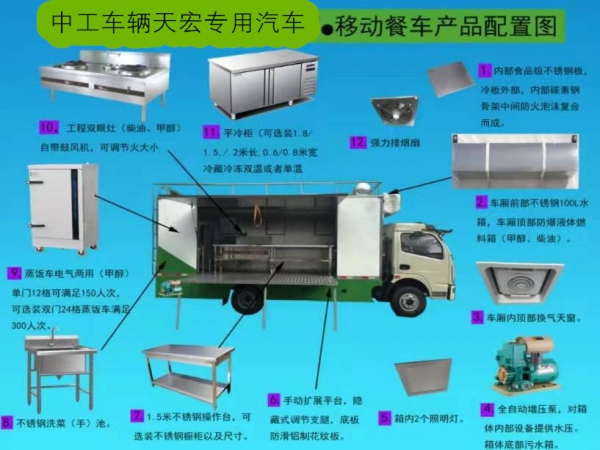 蓝牌C证可开 跃进C300农村宴席餐车 国六移动厨房办席神器
